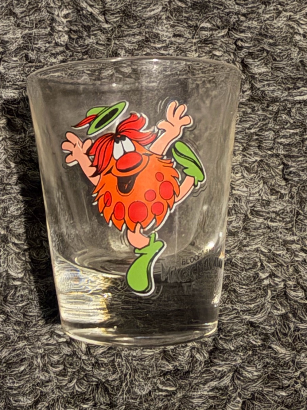 Bloop the magic mountain troll shot glass